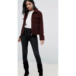 BARNEYS Originals Sherpa Teddy Trucker Jacket